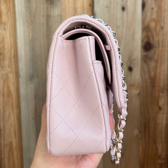 SOLD Chanel 21S Rose Clair Medium Classic Flap Bag - Picture 3 of 10